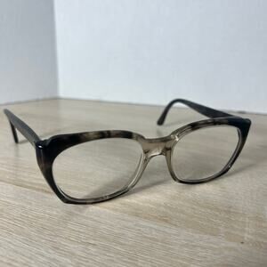 Vintage Titmus Z87 Eyeglasses Arms 6 Translucent Black READ DESC 54-19